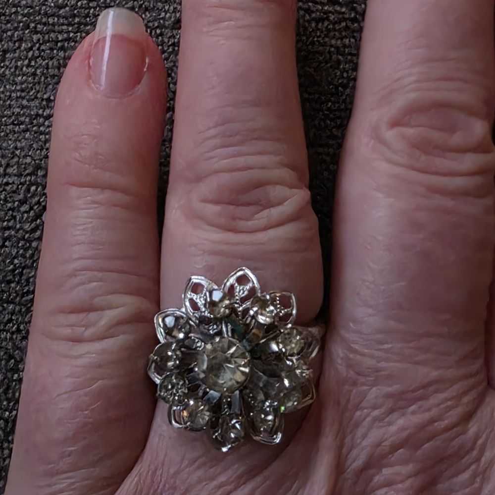 Vintage 1960s Sarah Coventry Layered Rhinestone